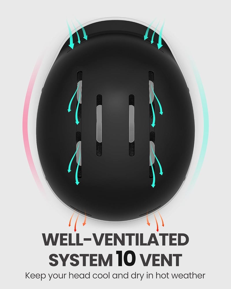 OutdoorMaster Toddler Helmet, Toddler Bike Helmet, Bike Helmet for Youth Boys & Girls, Kids Helmet with Visor, Dial Fit Adjustment Ventilation Multi-Sport Helmet for Bicycle Skate Scooter Longboard - Image 4